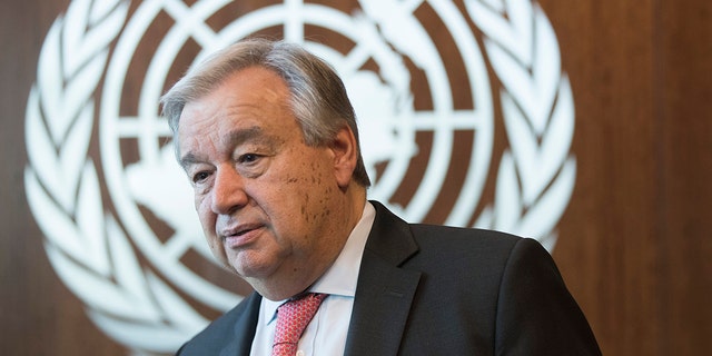En esta foto del 7 de mayo de 2019, el secretario general de las Naciones Unidas, Antonio Guterres, durante una entrevista en la sede de las Naciones Unidas.