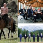 Los líderes del G7 se burlan de Vladimir Putin por la foto de montar a caballo sin camisa