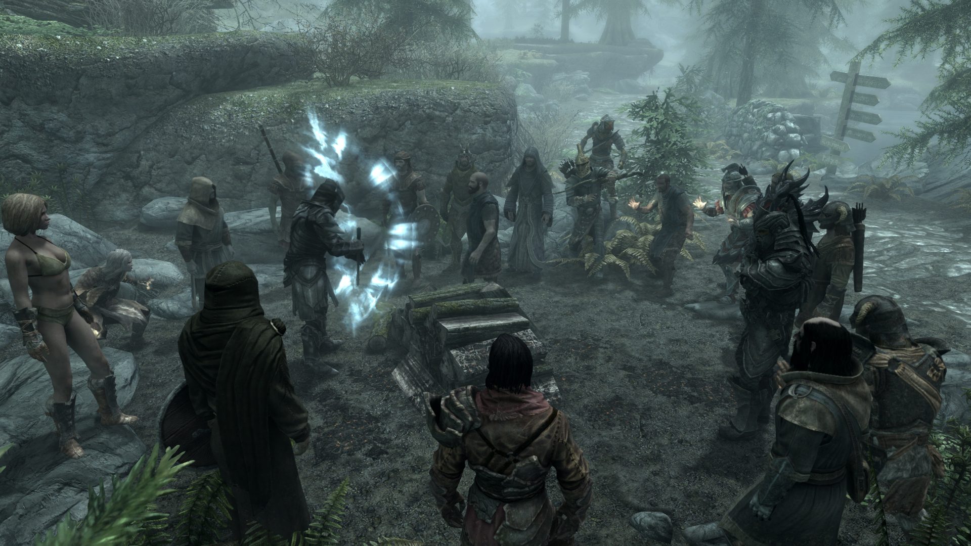 Captura de pantalla de Skyrim Together Reborn.
