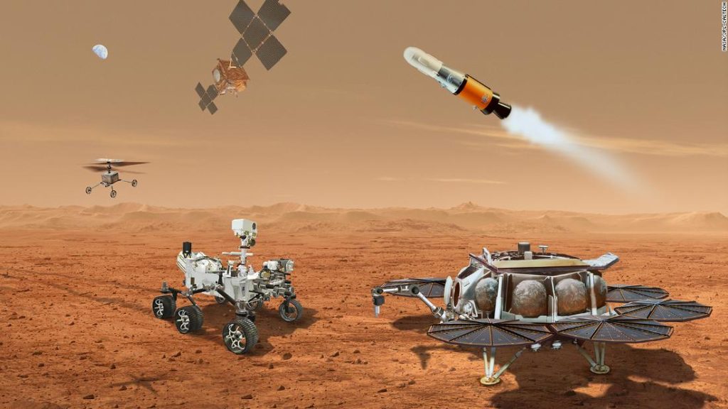 Las primeras muestras de Marte aterrizarán en la Tierra en 2033