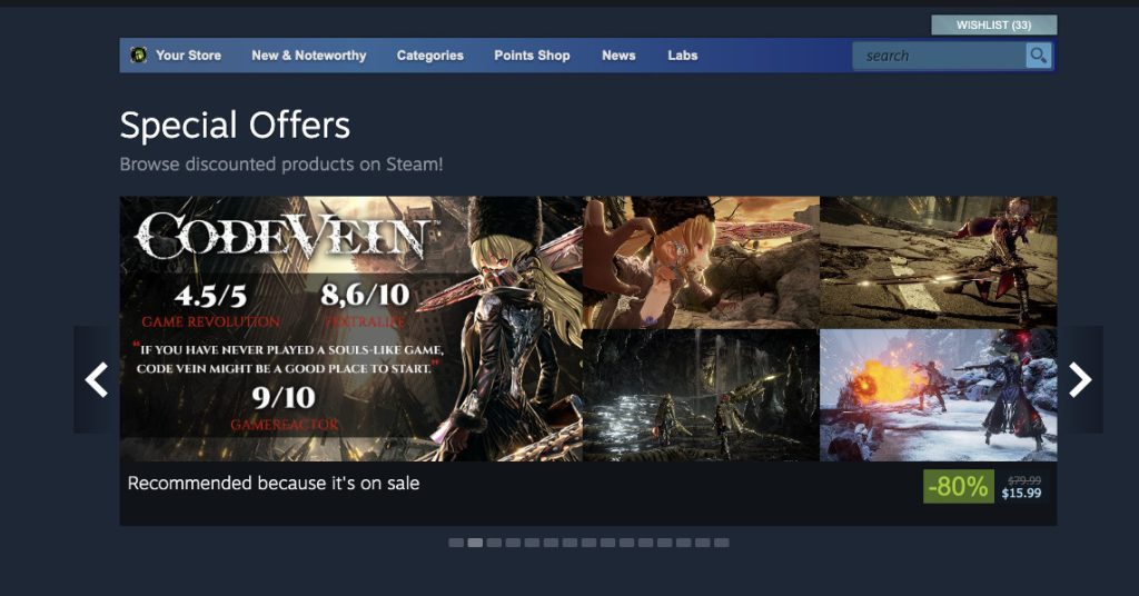 Valve no permitirá premios ni reseñas en las imágenes de la tienda de Steam a partir de septiembre