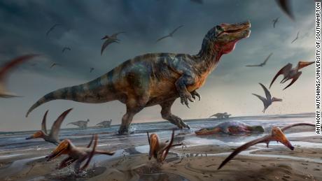 Científicos han descubierto los restos de uno de los dinosaurios depredadores más grandes de Europa