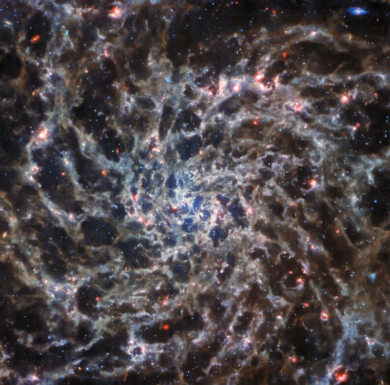 Galaxia espiral capturada con "detalle sin precedentes" por el Telescopio Webb