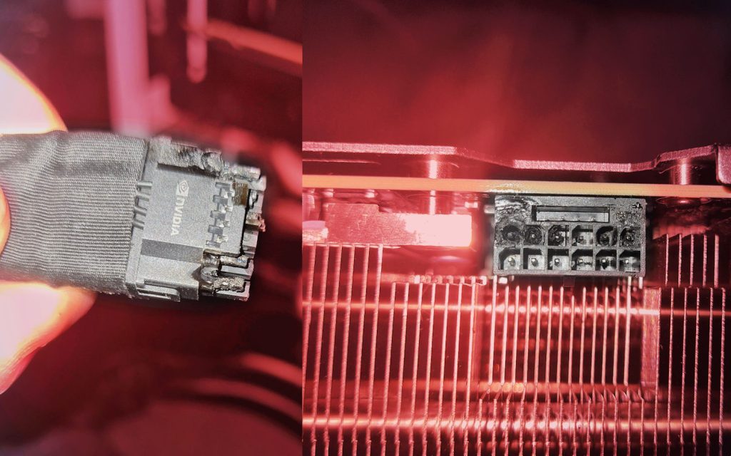 Los primeros usuarios informaron GPU NVIDIA RTX 4090 con conectores de alimentación de fusión de 16 pines