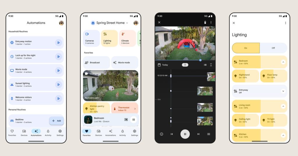 El nuevo rediseño de la aplicación Google Home es la plataforma para el estándar de hogar inteligente Matter