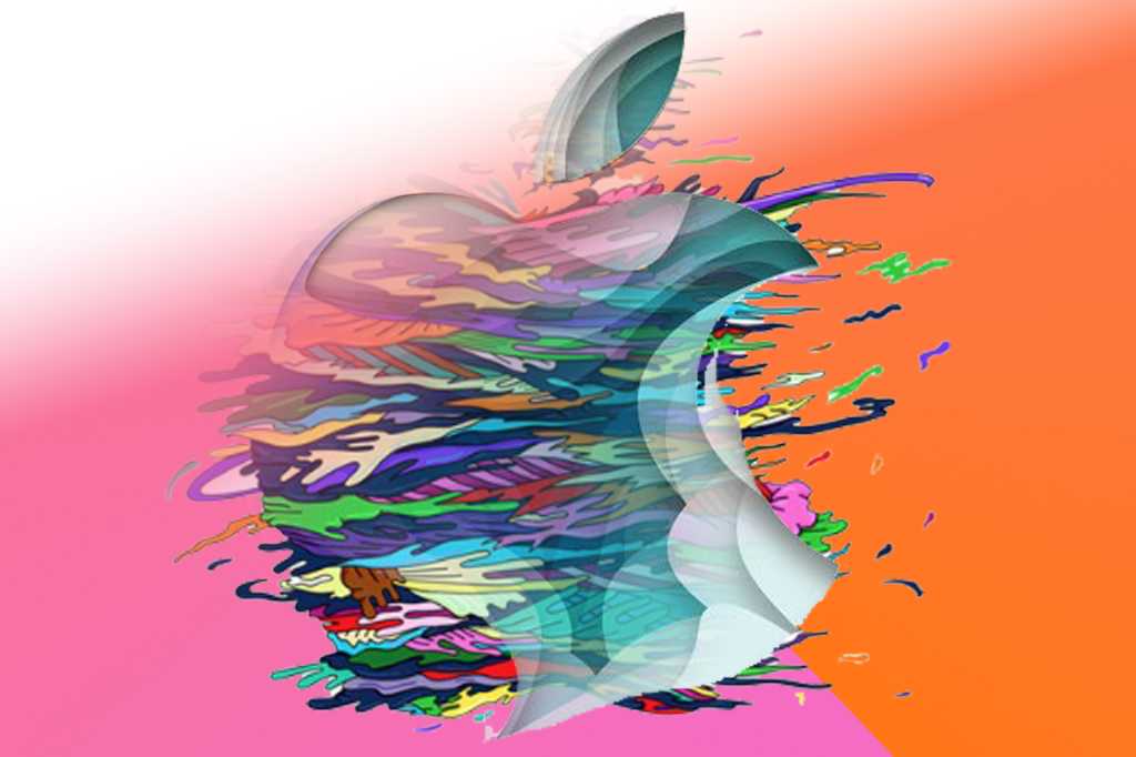 Apple event logos mashed up