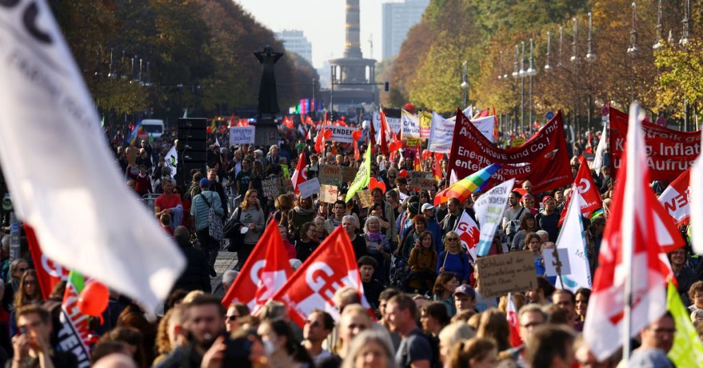 Miles protestan en Alemania por solidaridad en alivio energético