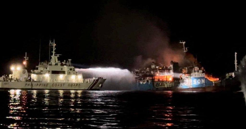 Un incendio en un ferry de pasajeros de Filipinas mató a 28 personas