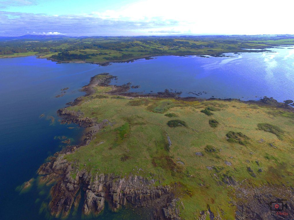 En la foto está la isla, que tiene una superficie de unas 25 hectáreas. 