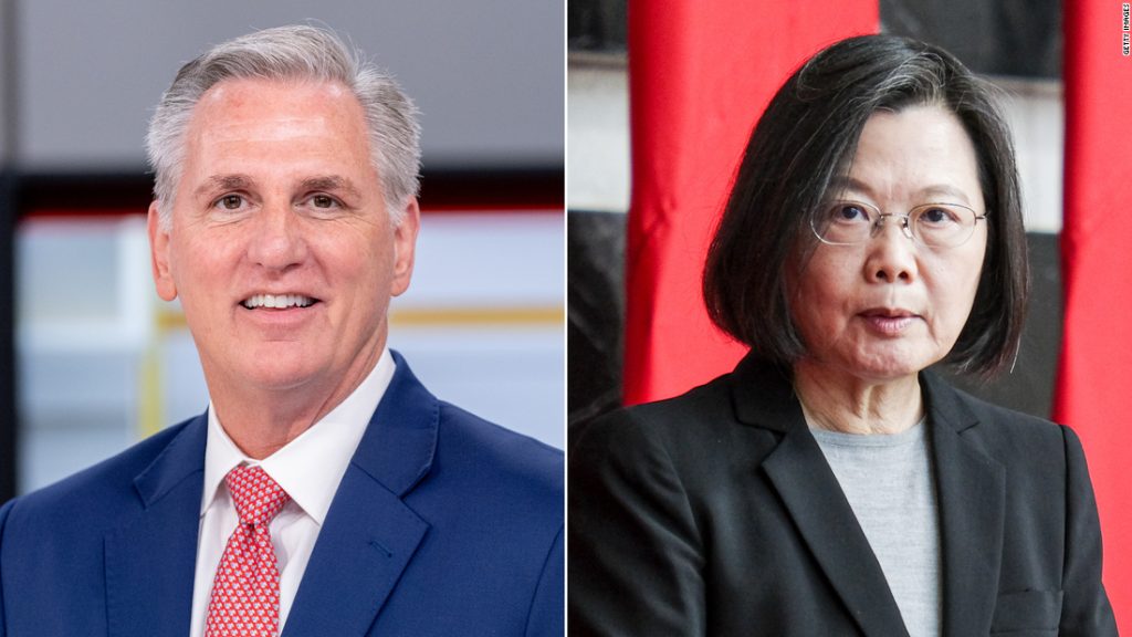 McCarthy se reúne con el presidente de Taiwán en California el miércoles