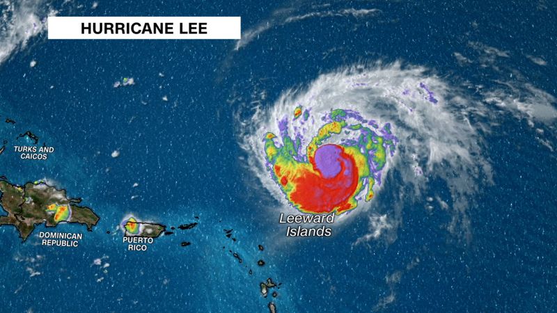 Trayectoria del huracán Lee: Se espera que la tormenta se haga más grande y más lenta antes de un giro crítico hacia el norte.
