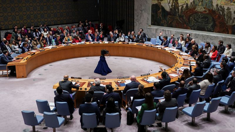 El Consejo de Seguridad de la ONU aprueba una resolución de asentamiento sobre la guerra entre Israel y Hamás, con la abstención de Estados Unidos en la votación