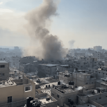 Efectos de los ataques aéreos israelíes en Gaza